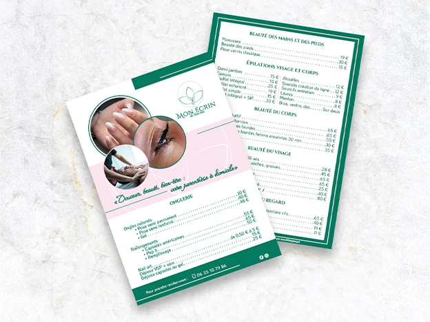 Création de la carte de visite de Melys Services